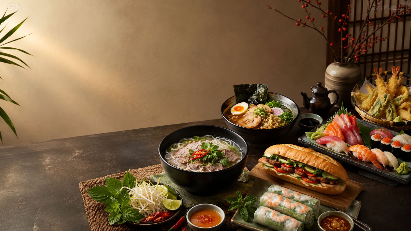 Vietnamesische & japanische Spezialitäten im Restaurant Mr. Nam